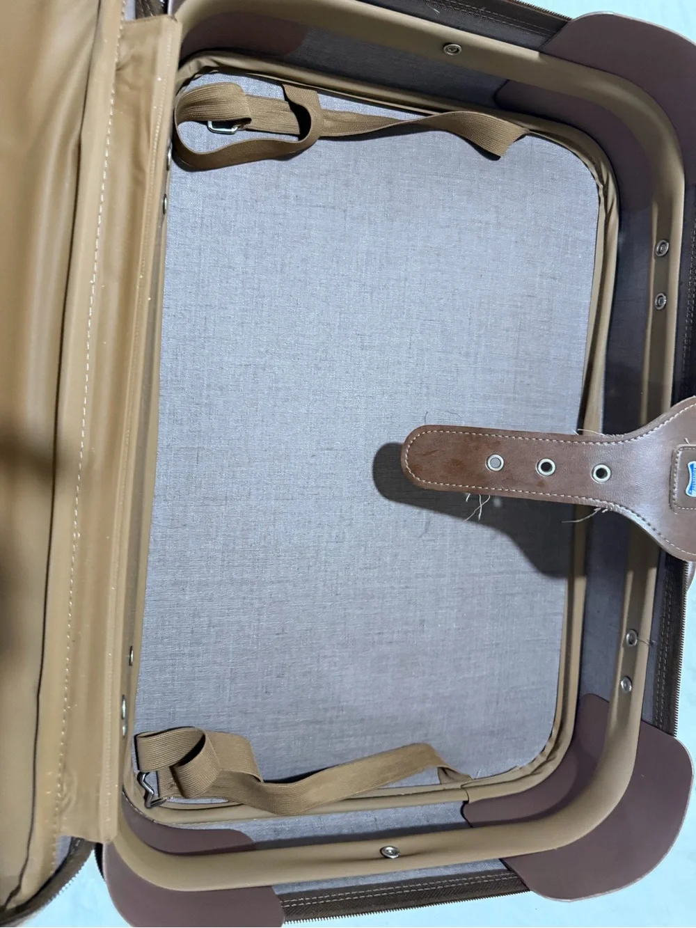 Vintage Brown Leather Briefcase - Classic Men's Work Bag